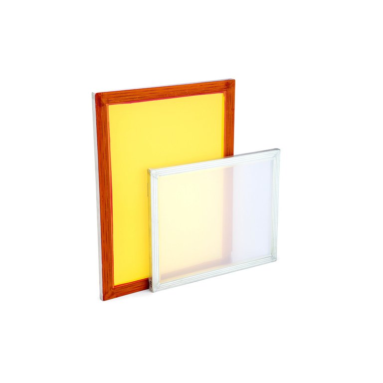 Screen printing frame aluminum, covered, fabric: 90T