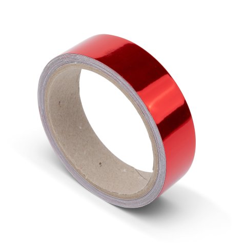 Aslan mirror adhesive tape, reflective on one side CA24, PVC/PET, red, w = 25 mm, l = 4.8 m