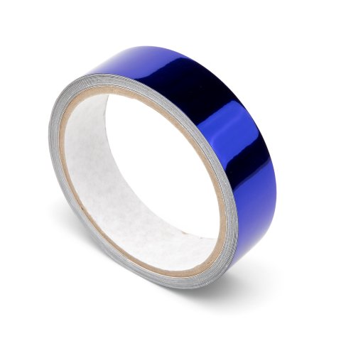 Aslan mirror adhesive tape, reflective on one side CA24, PVC/PET, dark blue, w = 25 mm, l = 4.8 m
