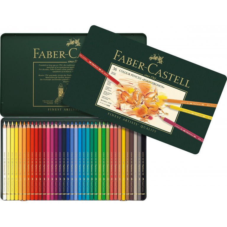 Lápiz de color Faber-Castell Polychromos, set de 36 unidades