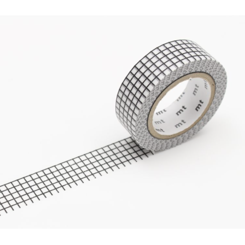Mt 1P Deco Washi Klebeband gemustert b = 15 mm, l = 7 m, hougan black (MT01D400RZ)