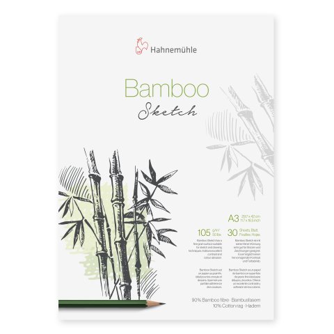 Hahnemühle Sketchpad, Bamboo 105 g/m² 297 x 420, DIN A3, 30 sheets, natural white
