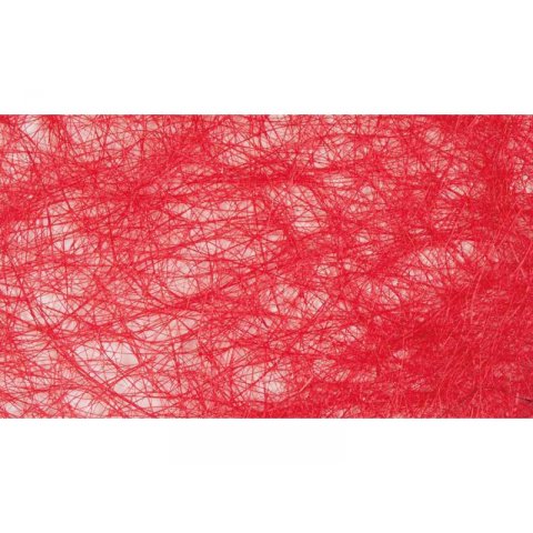 Sisal fibre mat, see-through 135 g/m², 500 x 700 mm, ruby red