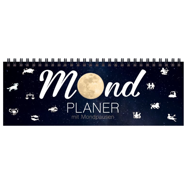 Desk calendar moon planner