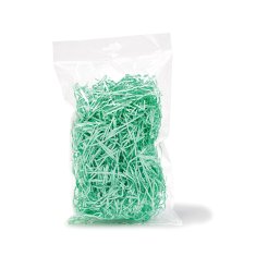 Decorative paper wool, Bolsa de PE 30 g, verde