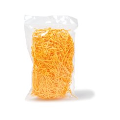 Decorative paper wool, PE bag 30 g, orange