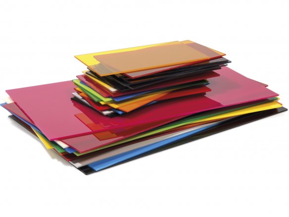 Acrylic glass GS coloured, 3 mm custom cutting