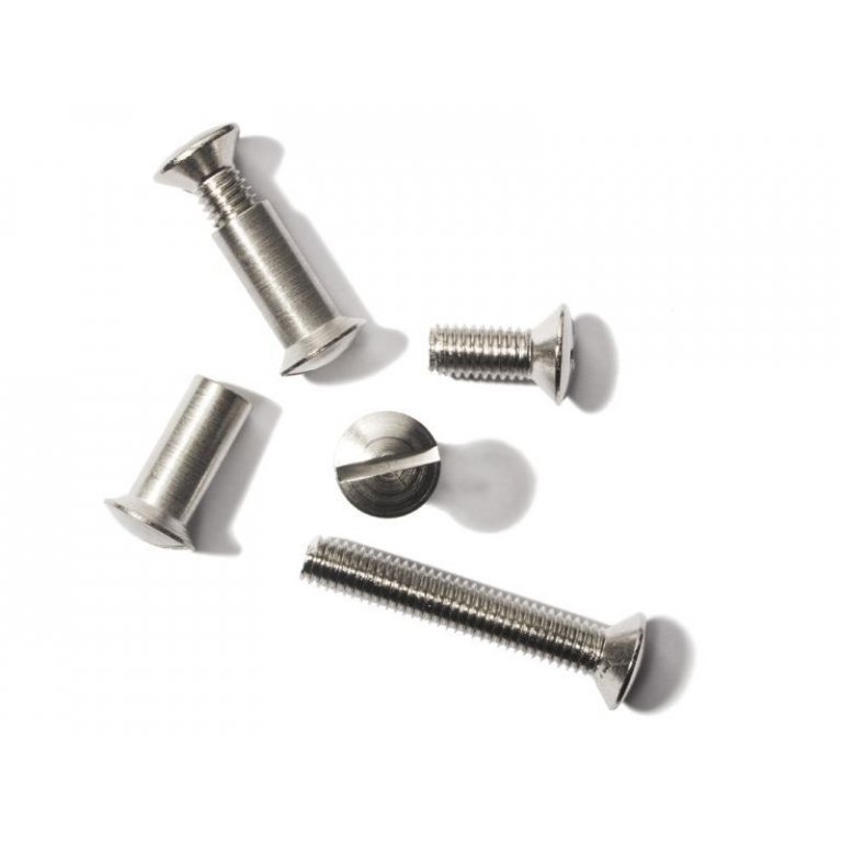 Pins and screws for table frame E2