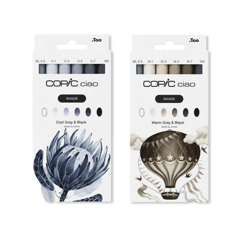 Copic Ciao SHADE, set di 6