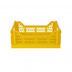 Caja plegable Aykasa, Midi 40 x 30 x 14 cm, PP, amarillo