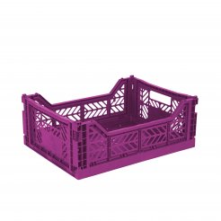 Aykasa folding box, midi 40 x 30 x 14 cm, PP, purple