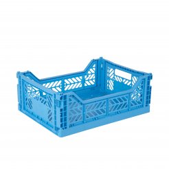 Aykasa folding box, midi 40 x 30 x 14 cm, PP, turquoise