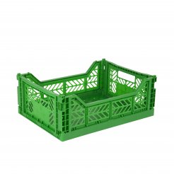 Aykasa folding box, midi 40 x 30 x 14 cm, PP, green