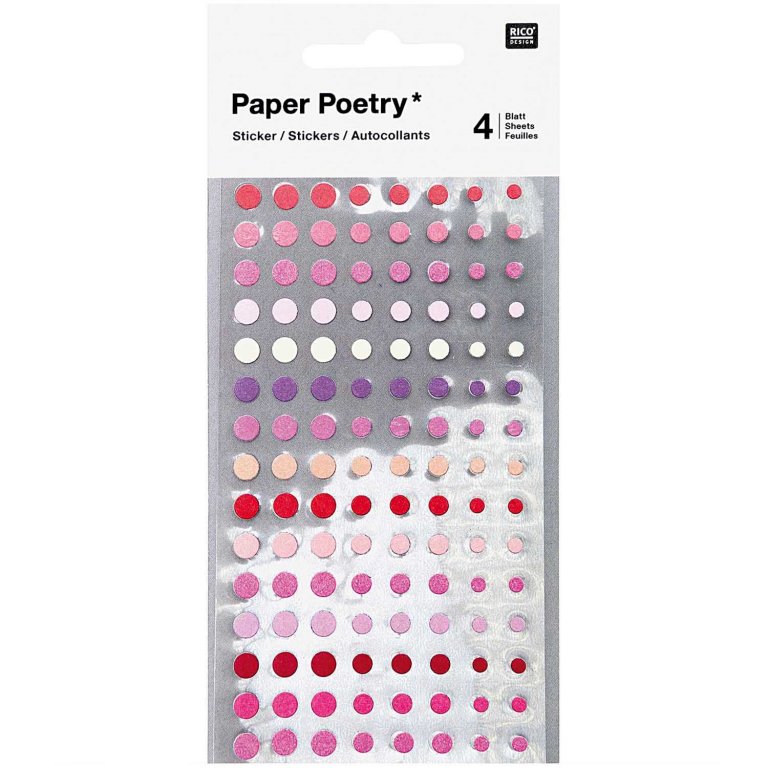 Paper Poetry mini circle stickers