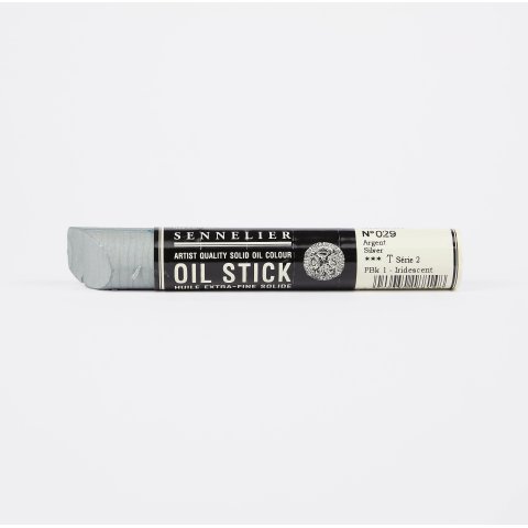 Sennelier Pintura al óleo sólida Oil Stick Ø 20 mm, L=130 mm, 38 ml, plateado (029)