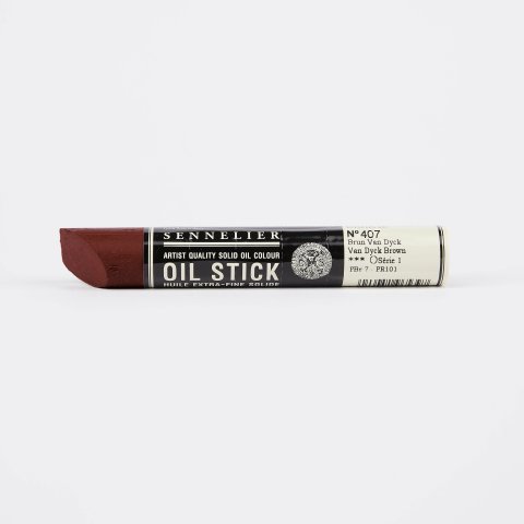 Sennelier Pintura al óleo sólida Oil Stick Ø 20 mm, l = 130 mm, 38 ml, Van Dyck marrón (407)