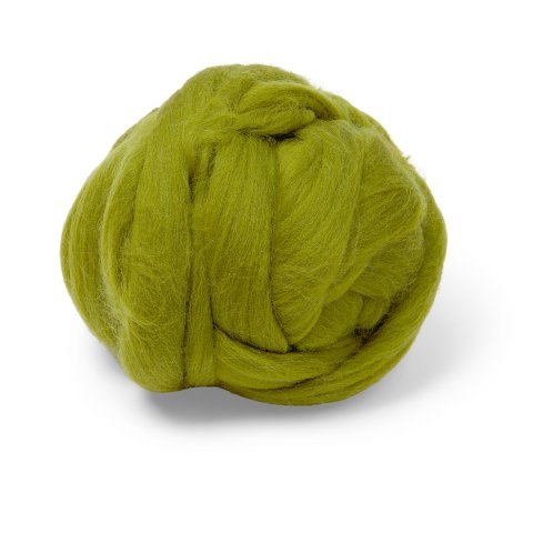 Chunky yarn 200 g, 100% merino wool, 10 m, moss green