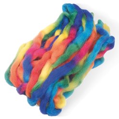 Hilo grueso, 25 g, 100 % lana, degradado de colores arco iris