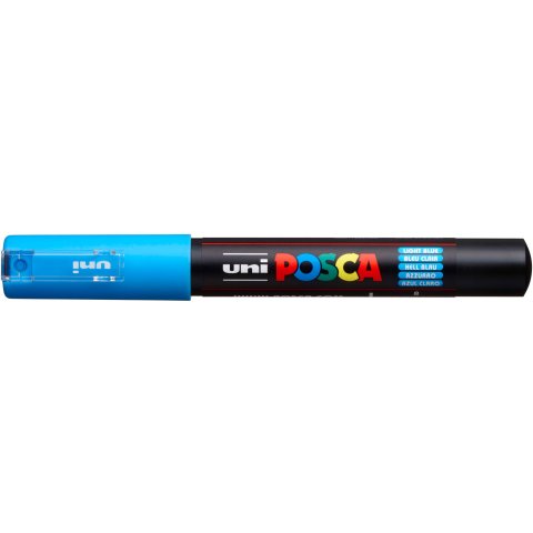 Uni Posca Marker PC-1MC extra-fine tip, 0.7 - 1 mm, light blue