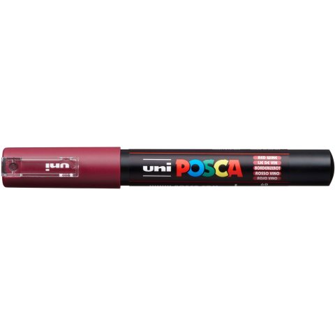 Uni Posca Marker PC-1MC extrafeine Spitze, 0,7 - 1 mm, bordeauxrot