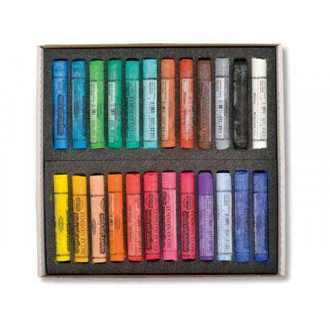 Toison d´Or extra soft pastel chalks cardboard box with 24 chalks