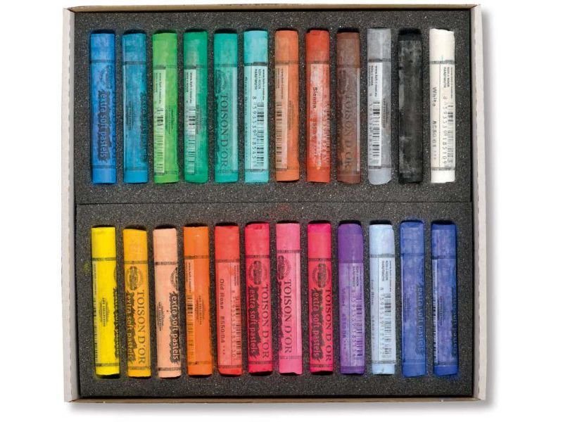 iEasey Set di 6 pastelli a olio bianchi, quadrati morbidi non tossici, matite artistiche secche per schizzi, disegni e ritratti