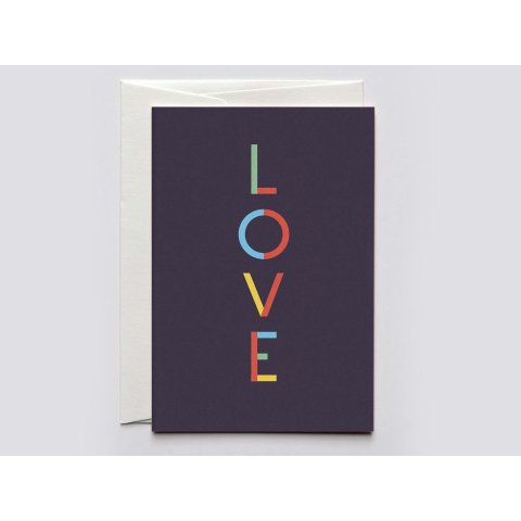 Haferkorn & Sauerbrey greeting card DIN B6, folded card with envelope, Lucky Letters Love