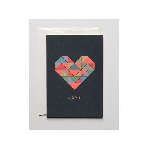 Haferkorn & Sauerbrey greeting card DIN A6/C6, folded card with envelope, Love