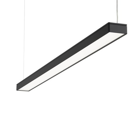 Glamox C88-P pendant light 44 W, 4k K, 5920lm, CRI&gt;80, 40/60, black RAL9005