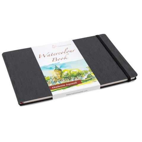 Hahnemühle Aquarellbuch Watercolour Book weiß, 200 g/m², 210x297mm, DIN A4 QF, 30 Bl./60 S.