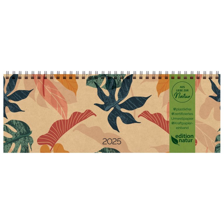 Calendario da tavolo Edizione Natura, carta Kraft