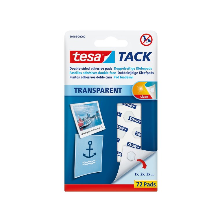 Buy Tesa Tack double-sided adhesive pads, removable online at Modulor