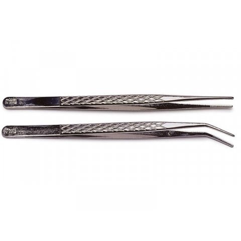 Technical tweezers curved, l=160 mm