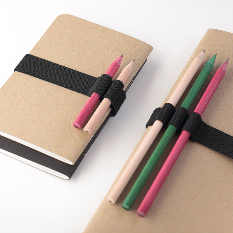 Notebook Pen Holder, Elastic Pen Station
