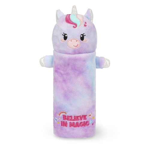 Legami Federmappe und Stifteköcher, Plüsch ø 8 cm, h = 24,5 cm, Einhorn