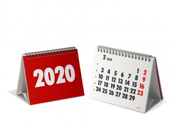 Calendario da tavolo Vinçón da tavolo a spirale rilegato a spirale