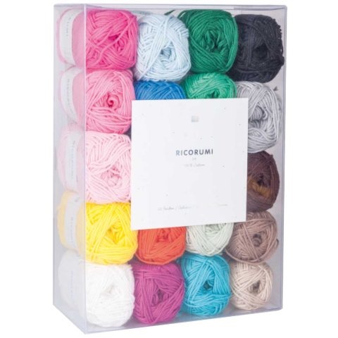 Ricorumi set 20 colors, 25 g = 57.5 m, 100 % cotton, dk Basic