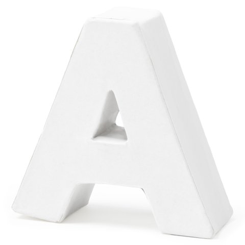 Cardboard lettering, small, white h=70, w=ca.60, th=25 mm, A