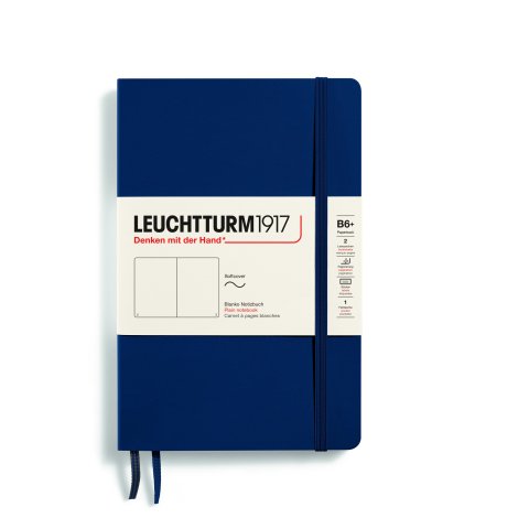 Leuchtturm Notebook Softcover B6+, plain, 123 pages, marine