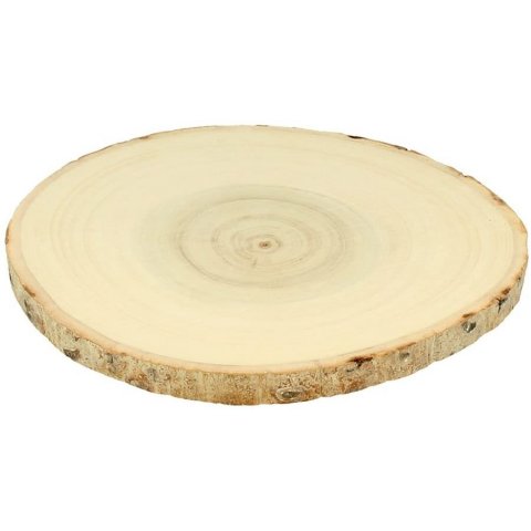 Wood discs with bark ø 20-23 cm, th = 13 mm, 2 pieces