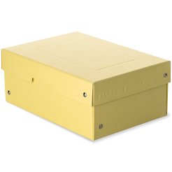 Caja de almacenamiento PureBox, remachada 103 x 182 x 252 mm, para DIN A5, amarillo
