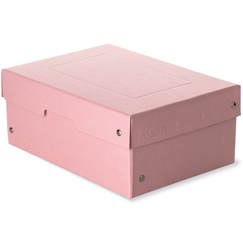 PureBox storage box, riveted 103 x 182 x 252 mm, for DIN A5, pink