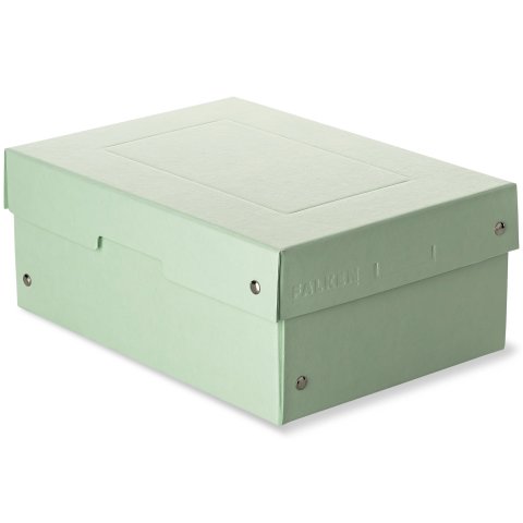 Aufbewahrungsschachtel PureBox, genietet 103 x 182 x 252 mm, für DIN A5, grün