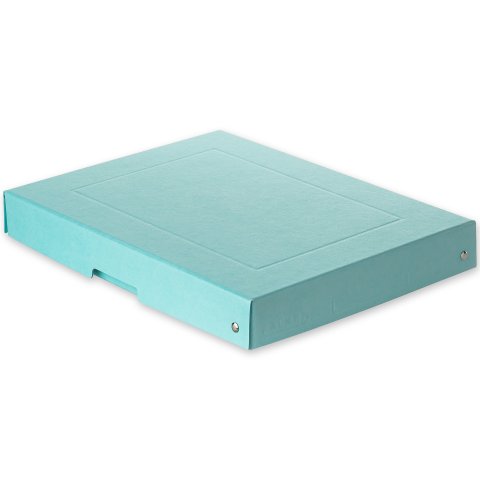 PureBox storage box, riveted 42 x 242 x 322 mm, for DIN A4, azure