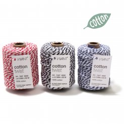 Cotton Twist Baumwollschnur, zweifarbig