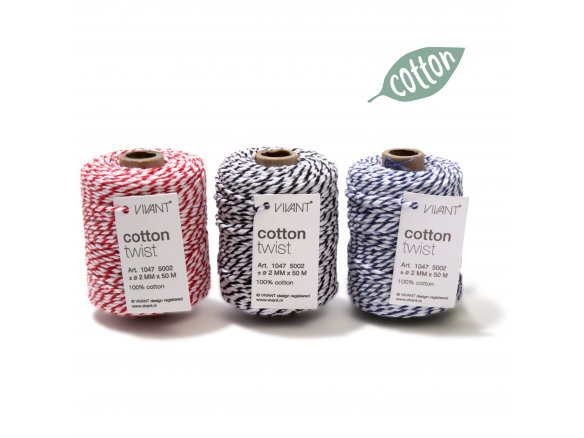 Cotton Twist Baumwollschnur, zweifarbig