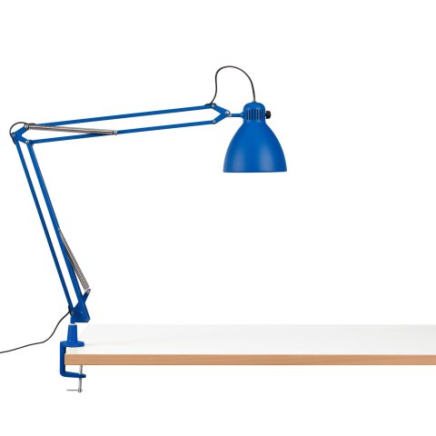 Arbeitsplatzleuchte Luxo L-1 special edition für Leuchtmittel bis 20 W, signalblau RAL 5005