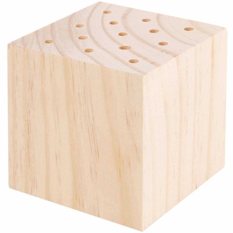 Wooden stand 8 x 8 x 8 cm, FSC 100%, natural