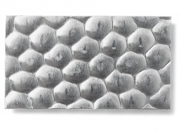 Aluminium hammered sheets, coarse custom cutting