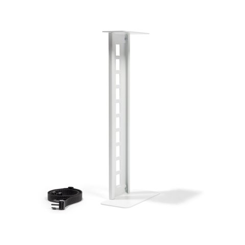 PC-holder for Modulor table frame 100 x 200 x 500mm, white, incl. screws, belt